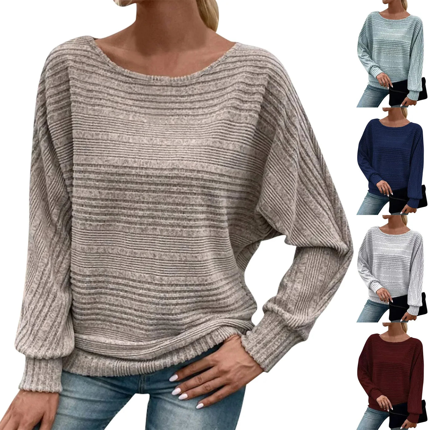 Women's Pullover Long-Sleeve O-Neck