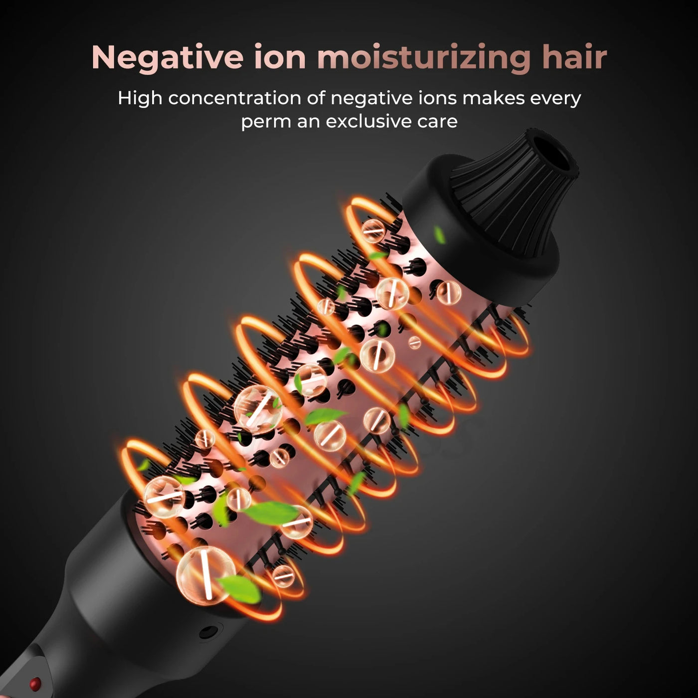 Thermal Curl Pro - 1.5 Inch Ceramic Heated Volumizing Brush for Effortless Curls & Travel Styling