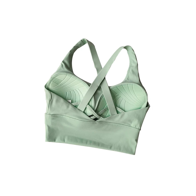 Ultimate All-in-One Sports Bra - Shockproof, Breathable & Stylish for Yoga, Running, and Fitness