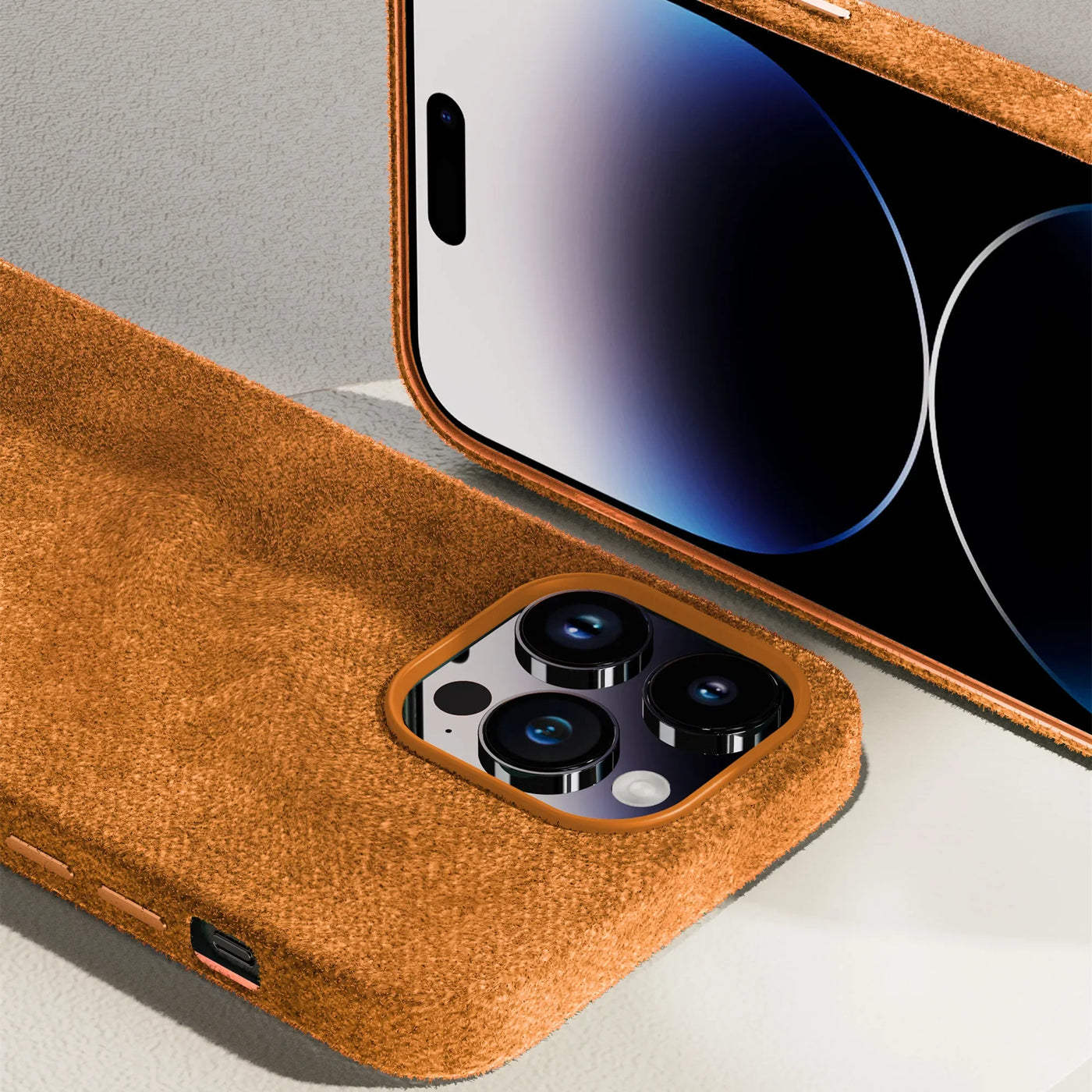 Luxury Suede Leather Phone Case