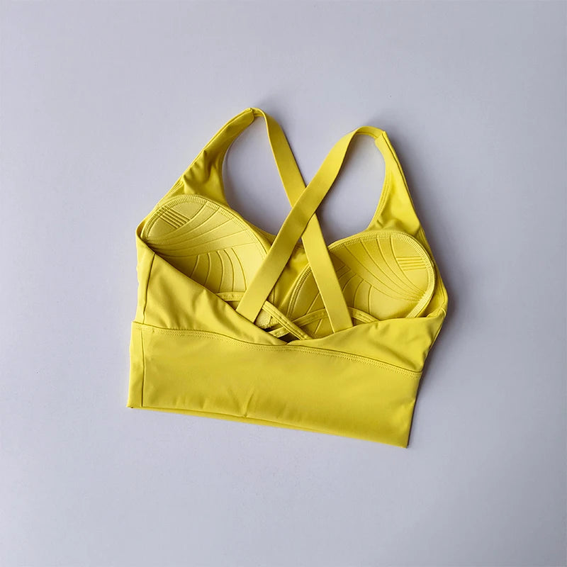 Ultimate All-in-One Sports Bra - Shockproof, Breathable & Stylish for Yoga, Running, and Fitness