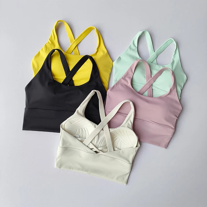 Ultimate All-in-One Sports Bra - Shockproof, Breathable & Stylish for Yoga, Running, and Fitness